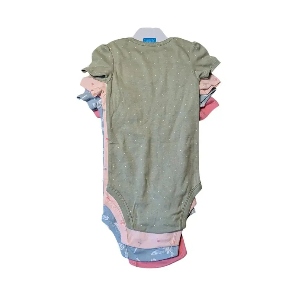 NWT - 4 pack of CARTERS BABY Girls Bodysuits, Short sleeve Onesies, size 18 mos